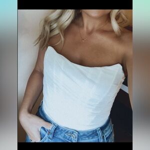 NEW White corset top